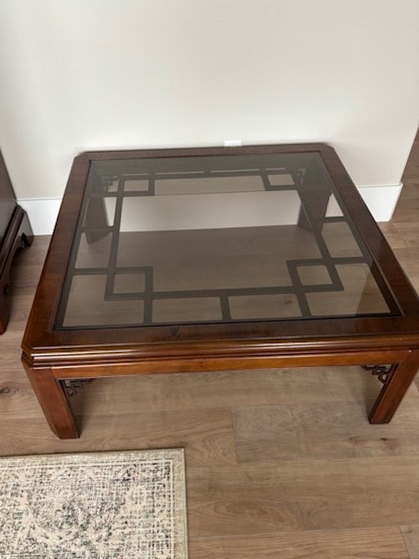 Chippendale Cherry Wood Coffee Table