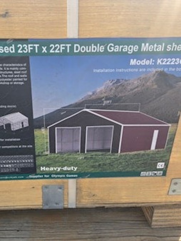 23x22 metal shed