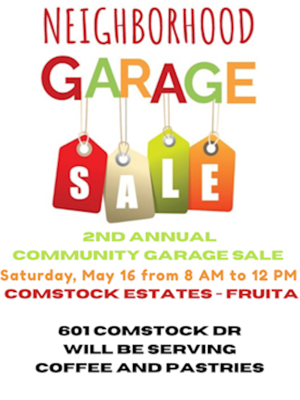 Neighborhood Garage Sale over 20 homes participating!