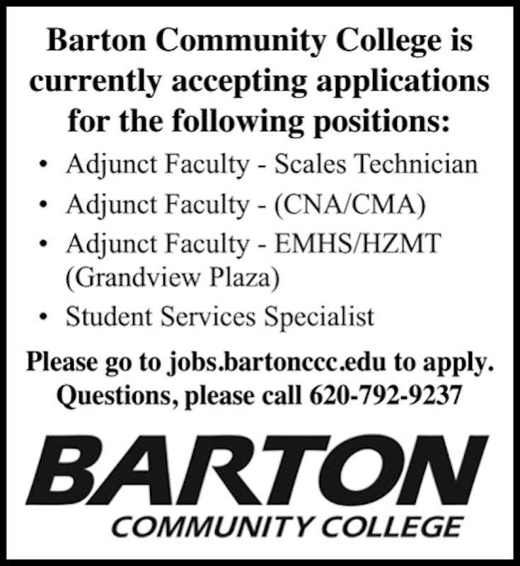 Adjunct Faculty and Student Services Positions