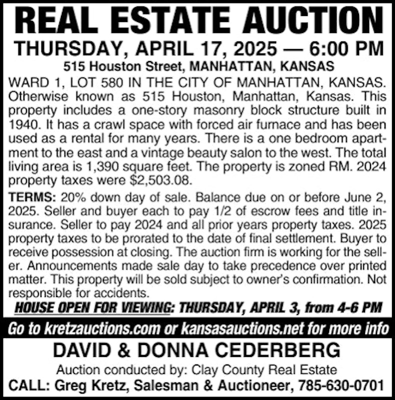 Real Estate Auction for 515 Houston Street